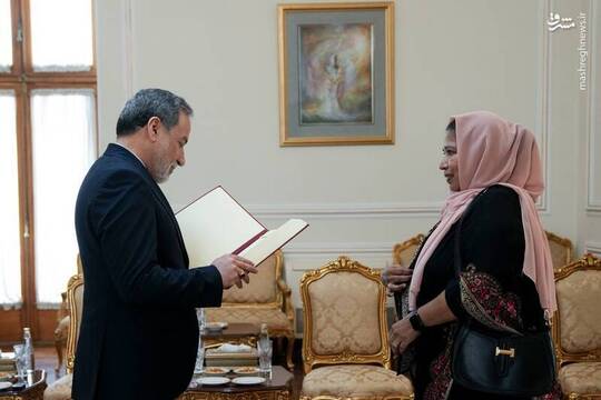 «فصیحه عزمی» سفیر جدید سریلانکا در ایران در دیدار با سیدعباس عراقچی
