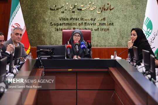 جلسه ستاد ملی مقابله با پدیده گرد و غبار با حضور شینا انصاری معاون رئیس‌جمهور و رئیس سازمان حفاظت محیط‌ زیست در محل این سازمان برگزار شد.