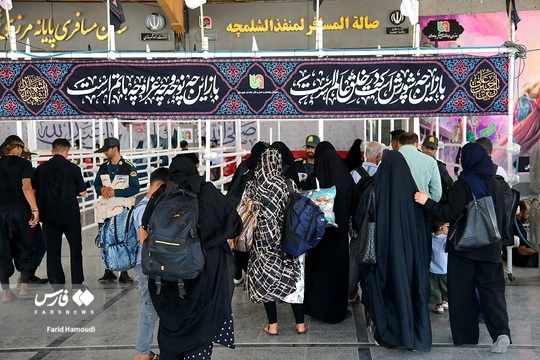 تردد زائران پس از حمله شبانه دشمن به مرز شلمچه