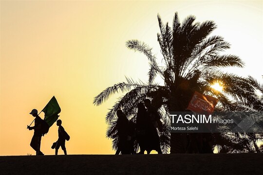 پیاده روی زائرین اربعین حسینی از طریق العلما
