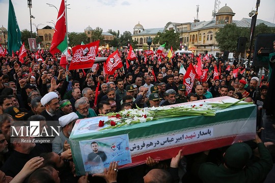 تشییع پیکر شهید «امیرعباس درهم‌فروش» - همدان