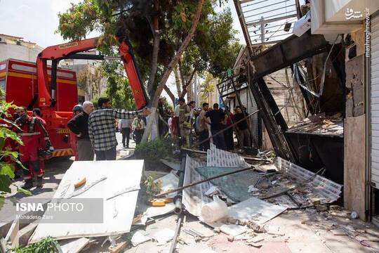 انفجار کارگاه طلافروشی در خیابان رضا مشهد