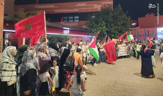 تظاهرات گسترده در مغرب در اعتراض به سفر وزیر صهیونیست